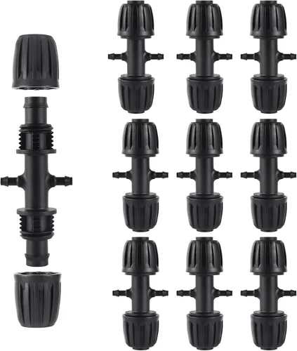 Miniatura 8 de Accesorios de tubería de riego de 1/2 pulgada para (1/2 pulgada de diámetro interior x 0.6-0.63 pulgadas de diámetro) 0.630 in de tubería de goteo