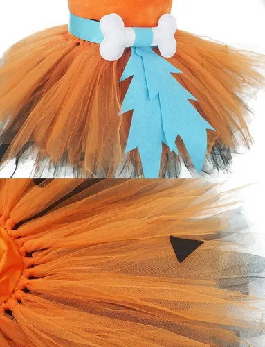 Miniatura 4 de Vestido de disfraz de Halloween para niñas, tutú de tul de princesa, vestido de cosplay para fiesta de cumpleaños con diadema