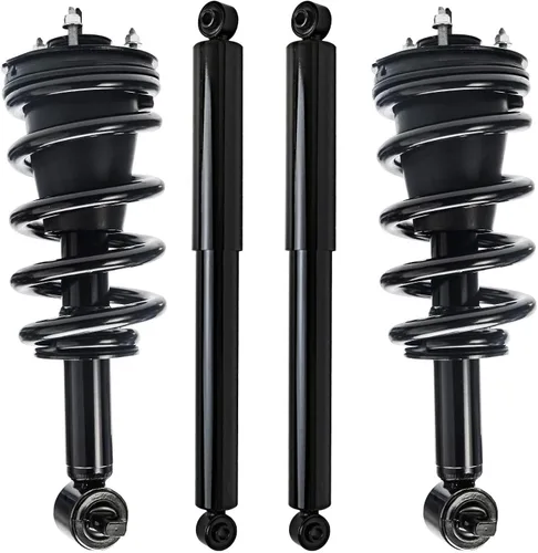 Miniatura 105 de Detroit Axle - Amortiguadores de puntales para Nissan Sentra 2007-2012 [Base S SL SR] Puntales delanteros completos con amortiguadores traseros