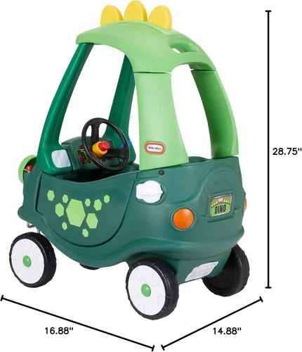 Miniatura 9 de Little Tikes Cozy Coupe Dinosaur - Exclusivo de Amazon, grande, verde