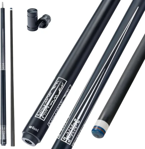 Miniatura 17 de CRICAL Palo de taco de billar de fibra de carbono de 58 pulgadas, palos profesionales de baja desviación para piscina con junta de 3/8 x 8 pines