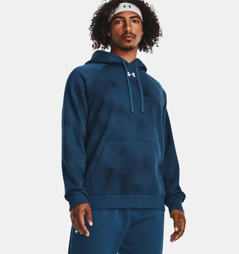 Miniatura 3 de Under Armour - Sudadera entallada de vellón con capucha para hombre modelo Rival
