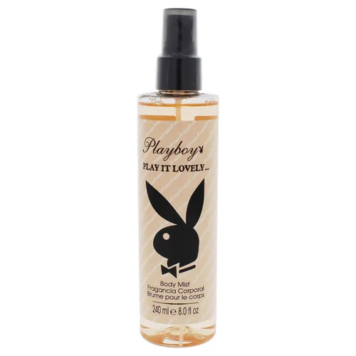 Playboy Female Play It Lovely Body Mist, 8 onzas líquidas