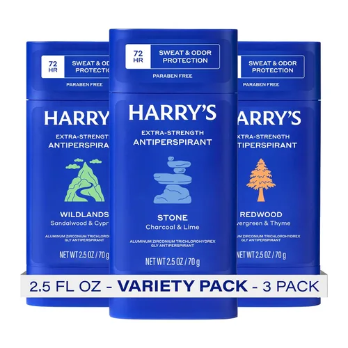 Miniatura 11 de Harry's Desodorante antitranspirante extra fuerte, antitranspirante para control del sudor y el olor para hombres, secuoya, 2.5 onzas, paquete de 3