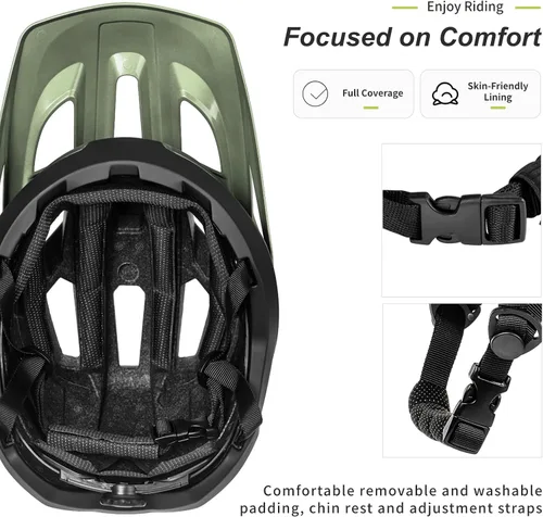 Miniatura 4 de Casco de Bicicleta BATFOX, Casco de Bicicleta de Montaña para Hombres, Mujeres, Adultos y Jóvenes