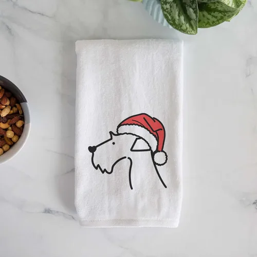 Miniatura 4 de Inkopious Santa Hat Airedale Terrier - Toalla de mano decorativa - Decoración navideña para el hogar