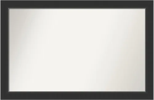 Miniatura 283 de Amanti Art Espejo personalizado, espejo de baño negro Astor, espejo de pared o espejo de tocador de baño sobre el fregadero (25 x 25 pulgadas)