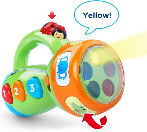 Miniatura 2 de VTech Spin and Learn Linterna de Color, Verde Lima