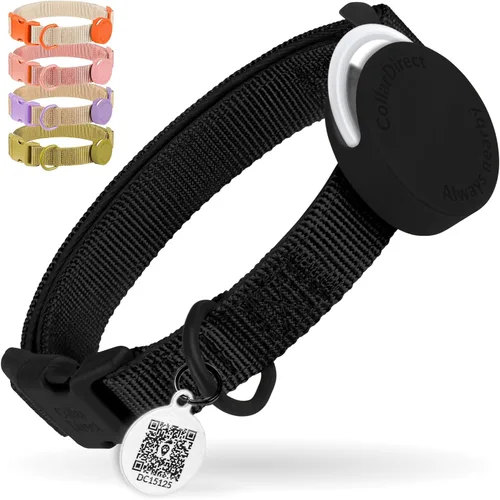 Miniatura 21 de CollarDirect Airtag - Collar de perro reflectante de nailon y neopreno para Apple Air Tag para perros grandes, medianos y pequeños