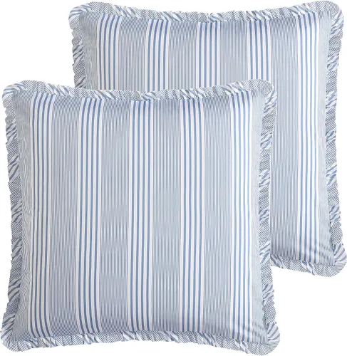 Miniatura 10 de Laura Ashley - Juego de edredón tamaño King, juego de ropa de cama reversible de algodón, incluye fundas a juego con fundas europeas y fundas