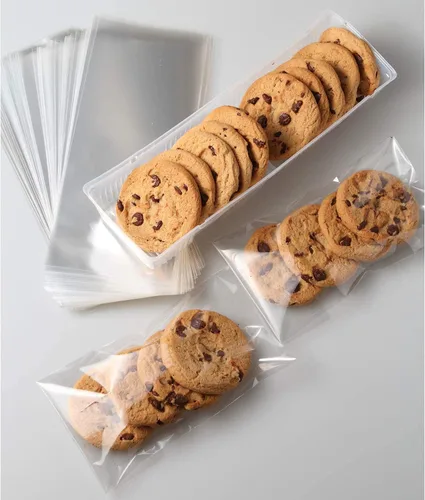 Miniatura 5 de Bolsas de celofán Morepack, 200 bolsas transparentes de 3 x 11 pulgadas, con lazos giratorios para amarrarlas, para guardar caramelos y galletas