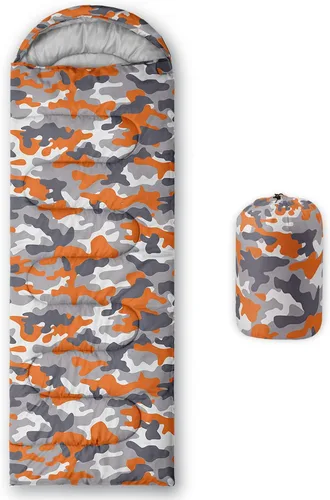 Miniatura 10 de HOSIMA Saco de dormir de mariposa para adultos y niños para campamento, saco de dormir ultraligero gótico negro para clima frío y verano.