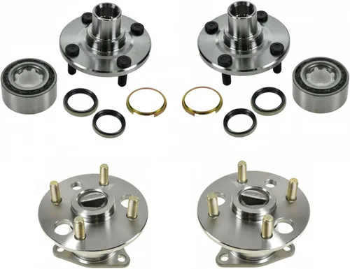 Miniatura 146 de TRQ Juego de 2 rodamientos de rueda delantera y conjunto de cubo 4WD compatible con Ford Ranger Mazda B4000 1998-2000