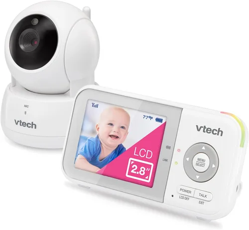 Miniatura 15 de VTech VM923-2 Monitor de bebé, pantalla de 2.8 pulgadas, rango de 1000 pies, panorámica-inclinación-zoom, visión nocturna, audio de 2 vías, sensor