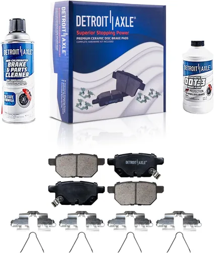 Miniatura 115 de Detroit Axle - Pastillas de Freno Delantero para Mercedes- Benz C230 C250 C300 SLK250, Pastillas de Freno Cerámica w/Reemplazo de Hardware