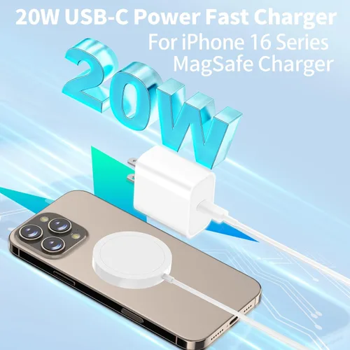 Miniatura 4 de [Apple MFi Certified] iPhone 17 Charger Fast Charging, Redpark 2Pack 20W USB C Wall Charge Block Type C Charger with 6FT Type C Cable for iPhone