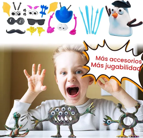 Miniatura 6 de Kit de arcilla de modelado - 24 colores de arcilla seca al aire, arcilla de moldeo DIY con herramientas, manualidades artísticas para niños, regalo