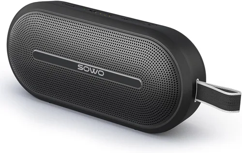 SOWO Altavoz inalámbrico portátil con Bluetooth, graves inmersivos mejorados, tecnología Partyboom, sonido estéreo claro de 40 W, IP67 impermeable,