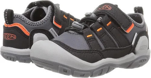 Miniatura 7 de KEEN Tenis cómodos unisex para niños Steel GreySafety Orange