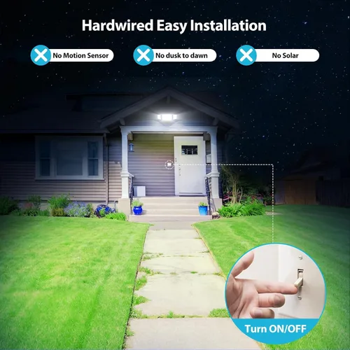 Miniatura 4 de Olafus Luces de inundación de 55 W para exteriores, luces LED de seguridad de 5500 LM, luz de inundación exterior de 6500 K con 3 cabezales Marrón