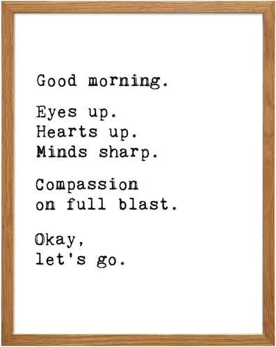 Miniatura 10 de Póster de mercancía de buenos días – Arte de pared motivacional – Citas inspiradoras positivas para decoración de pared de baño – Regalos de aliento