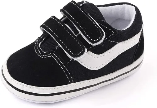 haozaye Zapatos para bebés niños y niñas, suela de goma antideslizante, alta calidad, piel sintética, para primeros pasos, para cuna, recién