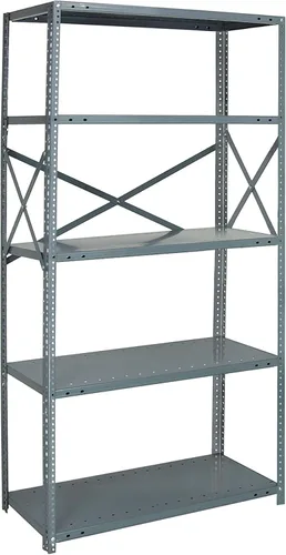 Miniatura 55 de Quantum QSBU-245BK Heavy Duty Shelving Unit with (7) Shelves and (24) QUS245 Black Bins for Garage Warehouse Storage Distribution 400 lb Load