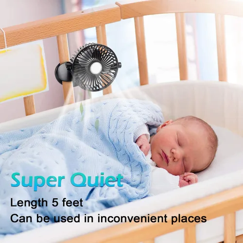 Miniatura 6 de Cable cargador de mini ventilador USB C de 5 pies para ventilador JISULIFE, Aluan, WiHoo, CIVPOWER Neck Fa-n, HomeLifairy, FrSara, sin aspas, cable
