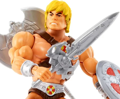 Miniatura 3 de Masters of the Universe Origins - Juguete, Figura de acción del superhéroe He-Man, articulada con accesorio y minicómic, coleccionable MOTU