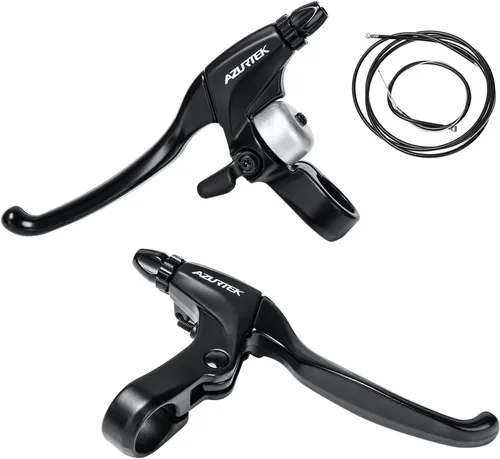Miniatura 8 de RV01L-F/RUJOI - Juego de palancas de freno de bicicleta, 1 par de mango de freno de bicicleta de aleación de aluminio con 2 juegos de cable de freno