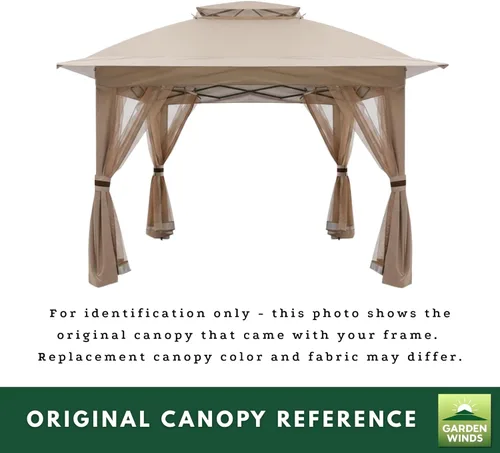 Miniatura 7 de Garden Winds Cubierta superior de repuesto de ajuste personalizado compatible con ABCCANOPY Y, MasterCanopy y Cooshade 13 x 13 pulgadas, tela Beige
