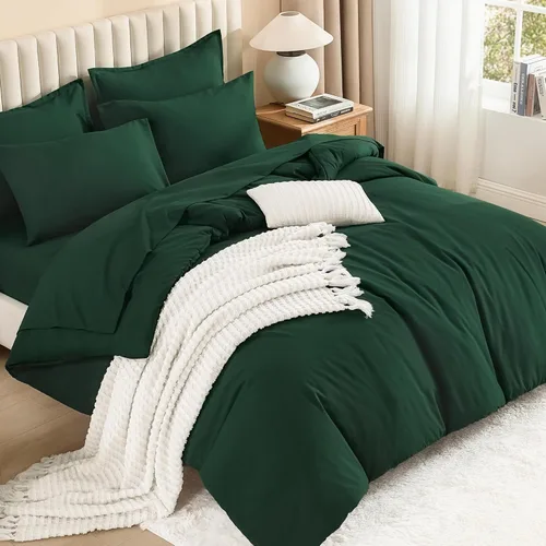 Miniatura 14 de Litanika Cama en una Bolsa King Beige - Juego de Ropa de Cama de 7 Piezas Tamaño King, Juego de Edredón de Cama, Juego de Edredón con Edredón, 02