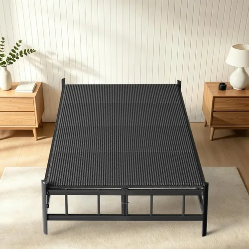 Imperius Caja de resortes plegable, transpirable, minimiza el ruido, tabla bunky de 10 mm para cama doble grande, tamaño twin 38x75"