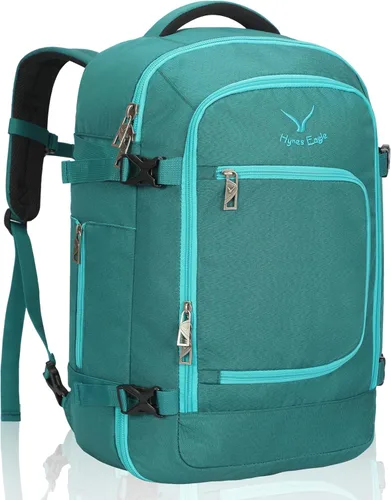 Miniatura 11 de Hynes Eagle Mochila de viaje 40L aprobada para vuelo, mochila de mano para hombre, gran cabina, fin de semana, mochila para computadora portátil