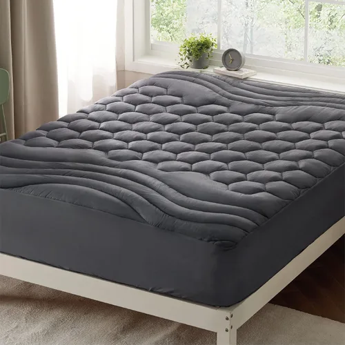 Miniatura 53 de Bedsure Protector de colchón beige individual XL – Cubrecolchón suave para dormitorio universitario, protector de cama individual extra largo