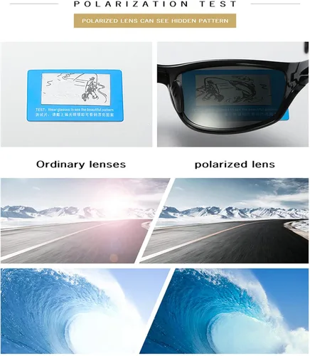 Miniatura 4 de COTIA Gafas de sol polarizadas de lectura completa envolventes para hombres para lectura al aire libre, lectura de trabajo, juego de lectura, lentes