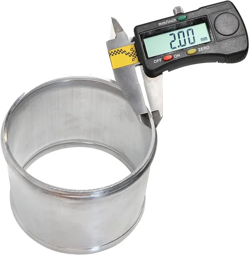 Miniatura 4 de Adaptador de tubería de admisión de aluminio universal OD 3.5"(89mm) 3"(76mm) de longitud T-6061 Tubo conector de unión para tubería de intercooler