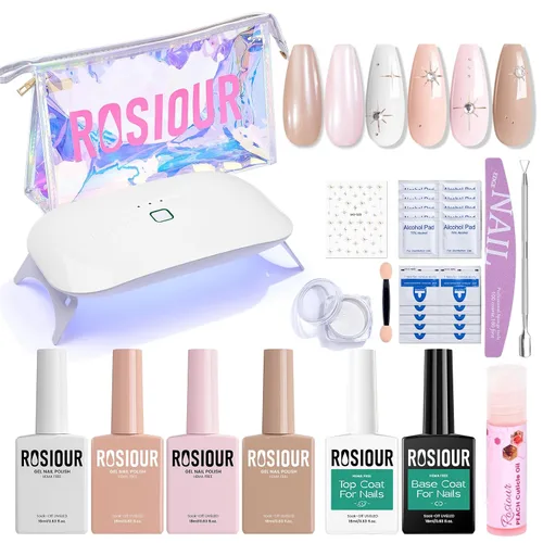 Miniatura 16 de Hema Tpo Free Gel Nail Polish Set - 24 Colores 18ml Juego de Esmalte de Uñas en Gel para Principiantes con 6 Piezas de Capa Base Mate y Brillante