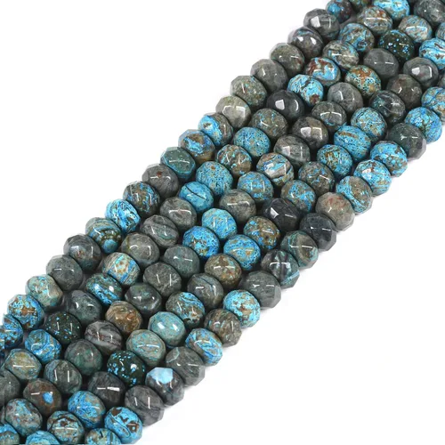 Miniatura 30 de 7 chakras piedras preciosas de 0.236 in de piedras preciosas facetadas Rondelle sueltas cuentas para hacer joyas DIY cuentas de 16 pulgadas