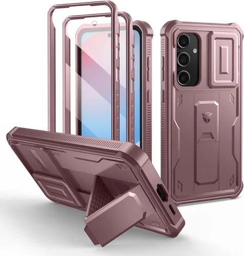 Miniatura 53 de Dexnor Funda para Samsung Galaxy S24 con Cubierta Deslizante Integrada para Cámara y Protector de Pantalla y Soporte, Funda Resistente a los Golpes