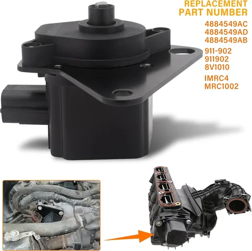 Miniatura 6 de 911-902 Válvula de control del corredor del colector de admisión IMRC 4884549AD compatible con Jeep Compass Patriot Dodge Caliber Journey Avenger