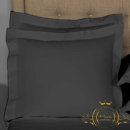 Miniatura 53 de Crown Collection Juego de 2 fundas de almohada estándar de 20 x 26 pulgadas, hipoalergénicas de 600 hilos, 100% algodón egipcio, fundas de almohada