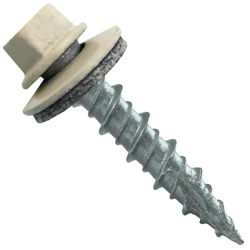 Miniatura 29 de Tornillos para techo de metal: (250) 10 x 1 sin pintura galvanizados con cabeza hexagonal para techo de chapa. Tornillos autoiniciados de metal