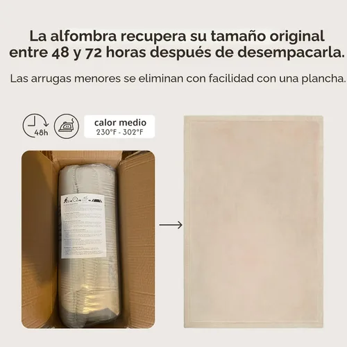 Miniatura 6 de Hakuna Matte - Alfombra de juego prémium para bebé de terciopelo coral ultrasuave con espuma viscoelástica, antideslizante, resistente al agua,