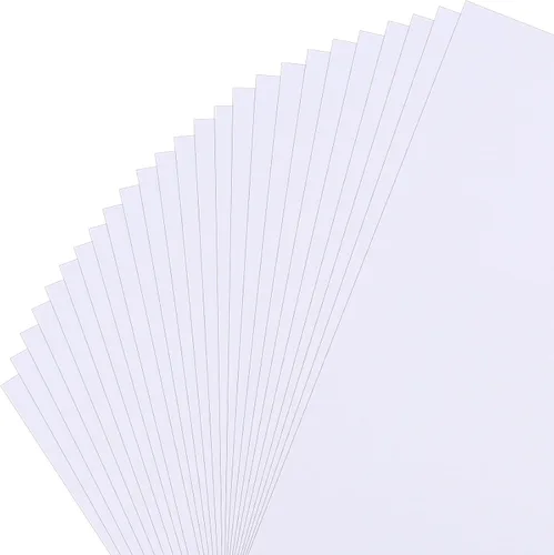 Miniatura 11 de Gartful Papel de cartulina brillante, 20 colores surtidos, 8.5 x 11 pulgadas, cubierta de 90 libras, papel perlado brillante para flores