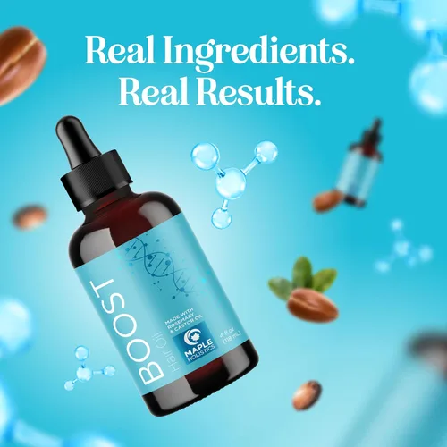 Miniatura 9 de Suero voluminizador de aceite de romero para el cabello, aceite hidratante para el cuero cabelludo y el cabello para hombres y mujeres con infusión