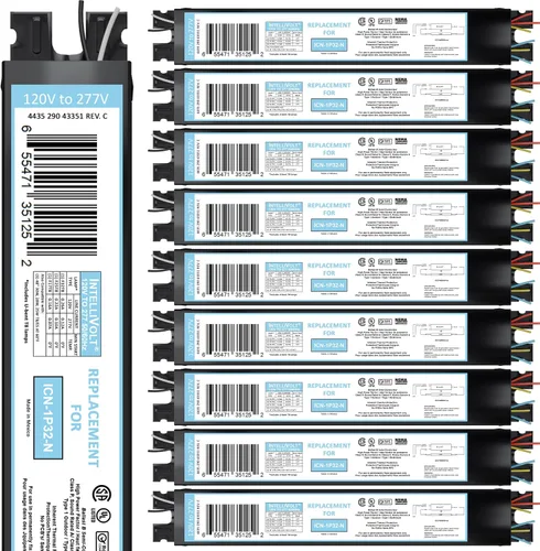 Miniatura 13 de OHLECTRIC Repuesto para ICN1P32-SC 1 Lámpara – Balastro Fluorescente T8, Reemplazo de Balastro Electrónico 120-277 Voltios, Arranque Instantáneo