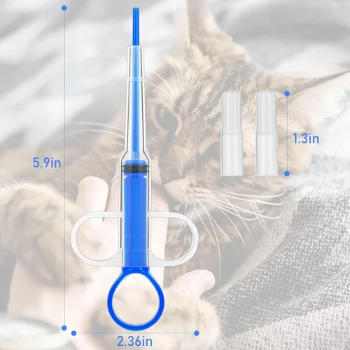 Miniatura 2 de 2 unidades de píldoras para mascotas para gatos pequeños, perros, dispensador de pistola de píldoras, píldoras para mascotas, píldoras de punta