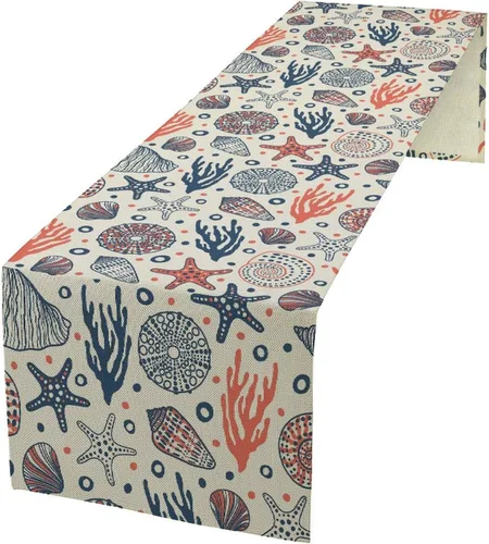 Miniatura 23 de Camino de mesa de lino de algodón, cuchillo de cocina occidental, tenedor, colección de mesa rectangular, desierto salvaje oeste americano