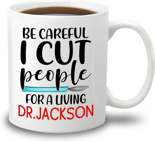 Miniatura 18 de Taza de café con nombre personalizada para hombres, mujeres, cirujano médico, taza de café blanca personalizada para cirujano ortopédico, taza